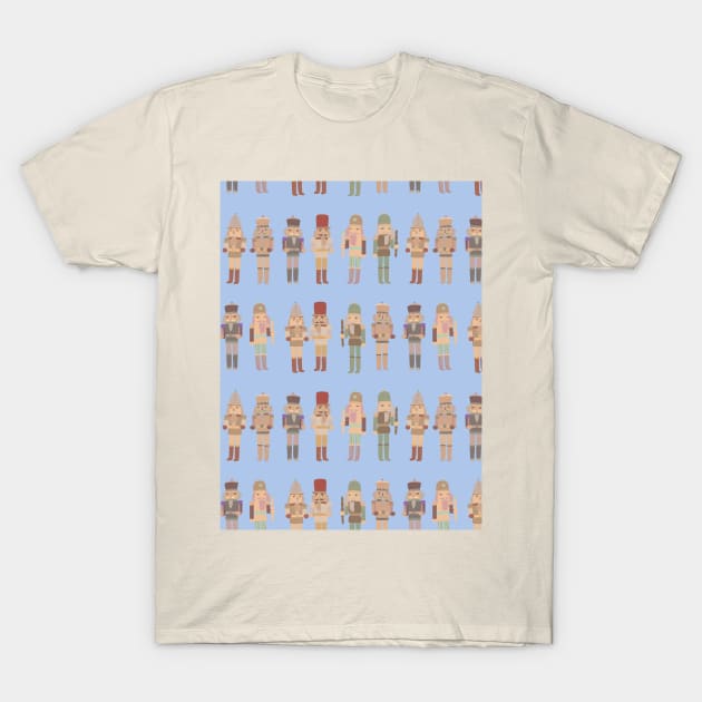 Nutcracker on line, blue T-Shirt by Flyingrabbit